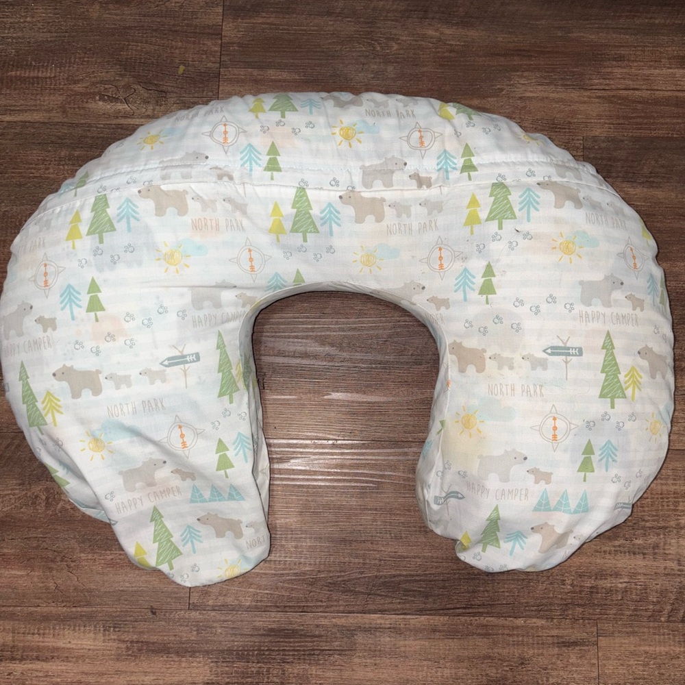 White and Green Nursing Pillow